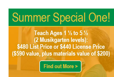 Musikgarten Summer Teacher Training Webinar Special 1