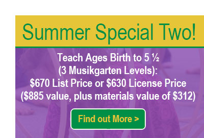 Musikgarten Summer Webinar Special 2 - Teacher Training