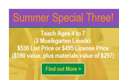 Musikgarten Summer Teacher Training Webinar Special 3